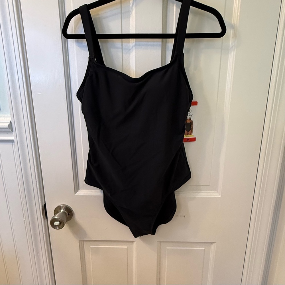 Hurley Black Bodysuit One Piece Swimsuit